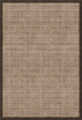 Anna-Veda 11208-meander I - handgefertigter Teppich,  tibetisch (Indien), 100 Knoten Qualität